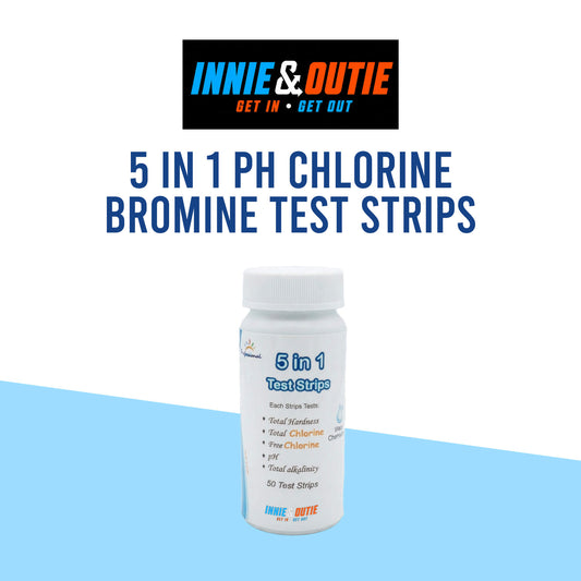 5 in 1 pH Chlorine Bromine Test Strips